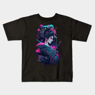 Geisha Samurai Kids T-Shirt